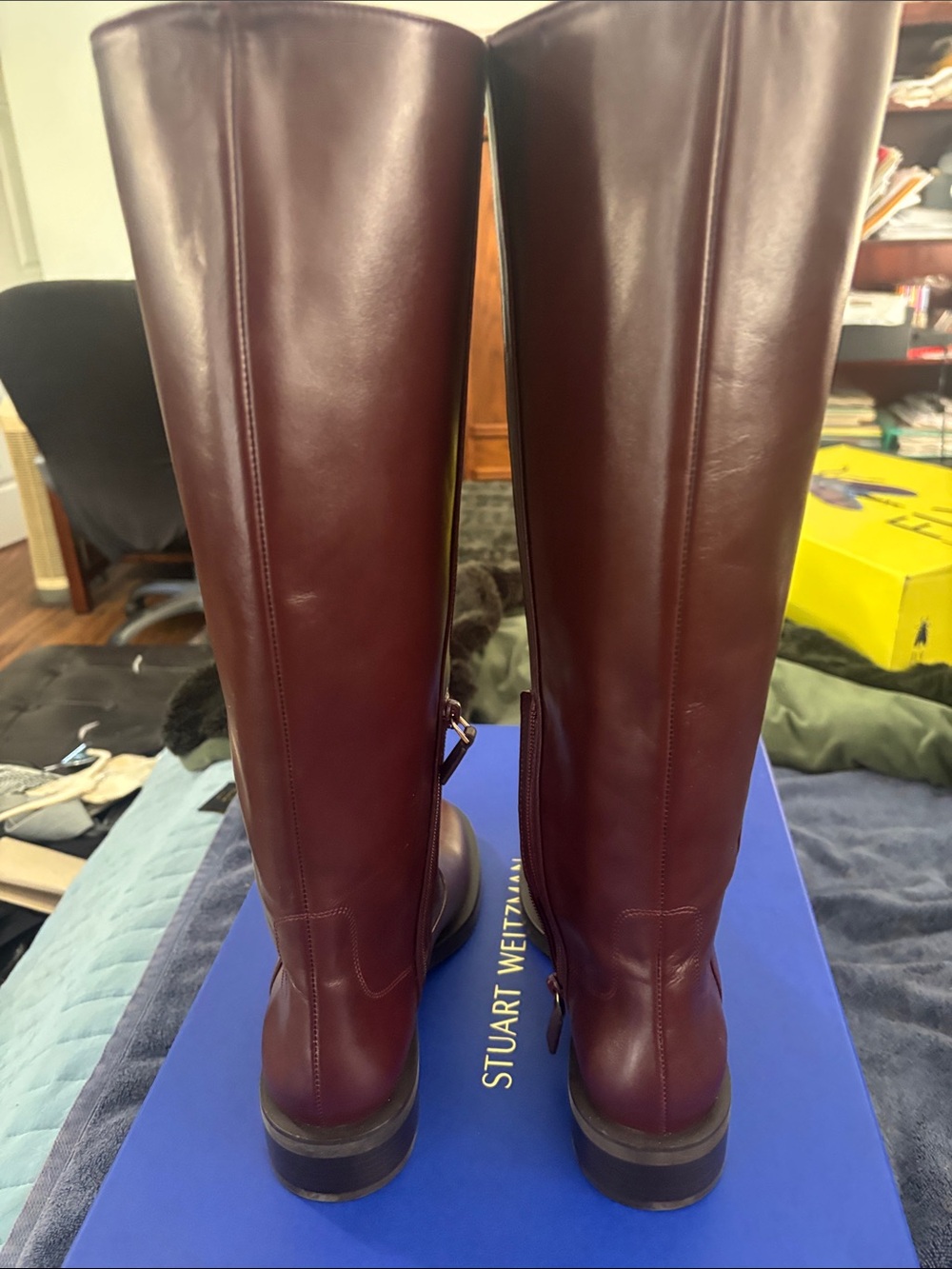 Stuart Weitzman Tall Leather riding boot - Picture 3 of 5